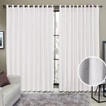 Cortina Tecido Rustico 3,00x2,50m Semi Blackout Hall e...