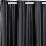 Cortina Blackout PVC corta 100% a luz 2,80 m x 2,30 m Preto