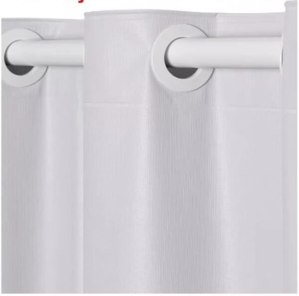 Cortina De Tecido Para Sala Quarto 2,40m X 1,70m Cinza - Imagem 3