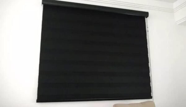 Persiana Dupla Visão Preta - 1,22m Larg X 1,22m Alt -... - Imagem 2