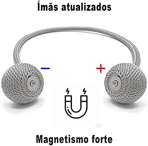 Kit 2 Prendedores De Cortina Magnético Presilhas Abraçadeira... - Image 3