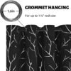 BUHUA Cortinas blackout de 153 cm de comprimento, cortinas... - Image 3