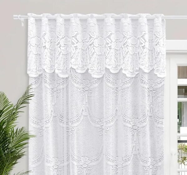 Cortina de Sala Cappio De Renda 2,50x2,20 + Bandô de 50cm... - Image 2