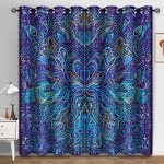 Aimego Cortinas blackout de ácido xamânico para quarto...