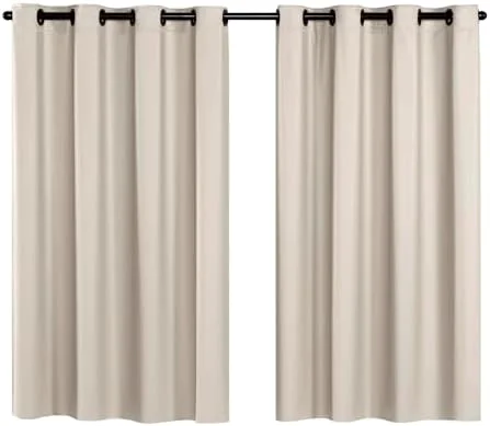 Cortina Blackout 2,80x1,60 Bege PVC Liso Janela Sala Quarto