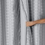 Cortina Blackout PVC com Tecido Voil Xadrez 2,00 m x 1,40 m...