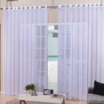 Cortina De Varão Voil Branco 6,00x2,50 Sala Ou Quarto