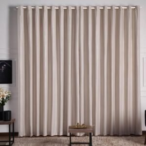 Cortina Microfibra com 2,00m x 1,60 para Varão Simples Avelã
