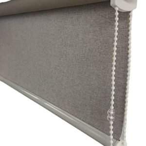 Cortina Persiana Rolo Roller Linho Luxo CINZA Blackout...
