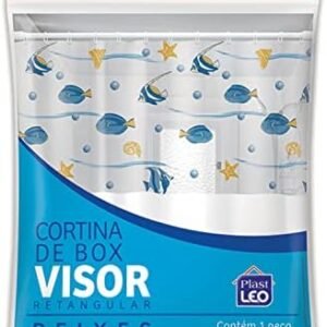  Cortina PlastLeo para Box Visor Peixes (1,35x2,00m) |  Plástico...
