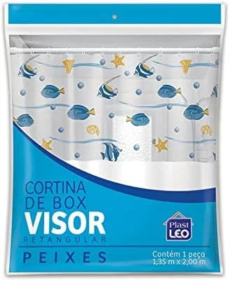 Cortina PlastLeo para Box Visor Peixes (1,35x2,00m) |  Plástico...