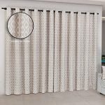 Cortina Prisma 3m x 2,50m Linho/Jacquard Semi Blackout