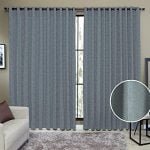 Cortina Semi Blackout 3,00m x 2,50m Tecido Rustico Hall e...