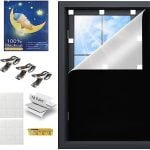 Cortinas blackout portáteis, persianas 100% blackout para...
