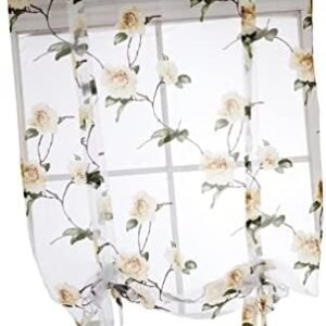 IMIKEYA cortinas transparentes para quarto cortina romana...

