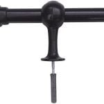Kit varão simples para cortina 2 metros 19mm Cor:Preto