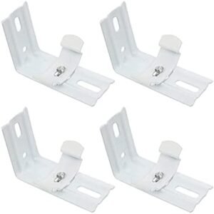 Muloo 2 pares de suportes verticais para cortinas, persianas...
