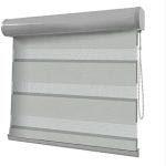 Persiana Double Vision Cinza - 0,60m Larg X 0,60m Alt -...
