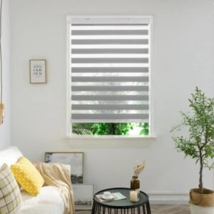 Persiana Double Vision Sunny 1,60Larg X 2,20Alt Cinza
