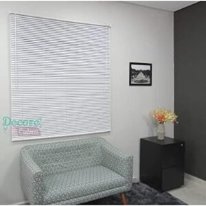 Persiana Horizontal PVC 25MM 1,80Larg X 1,60Alt Branca
