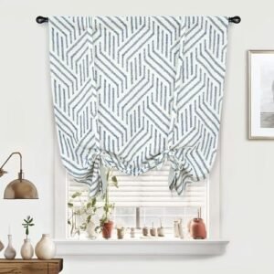 DriftAway Briony Cortina blackout de amarrar para cozinha...
