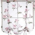 Para Sala Varanda Quarto Cortinas Romanas Florais...