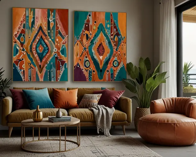 15 ideias de pintura artística Boho para sua casa boêmia
