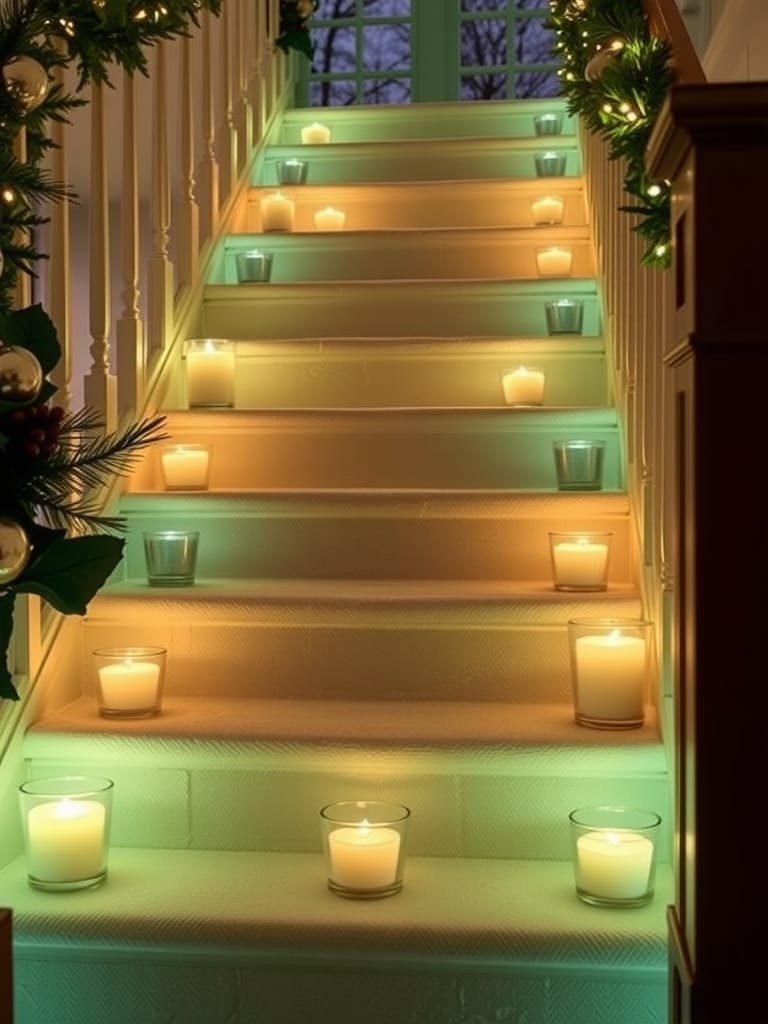 17 ideias de brilho para escadas de férias para iluminar sua casa