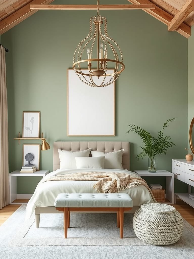 Sage Green and Soft White