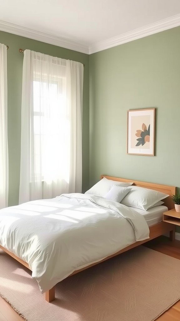 Cores de tinta verde sálvia para paredes