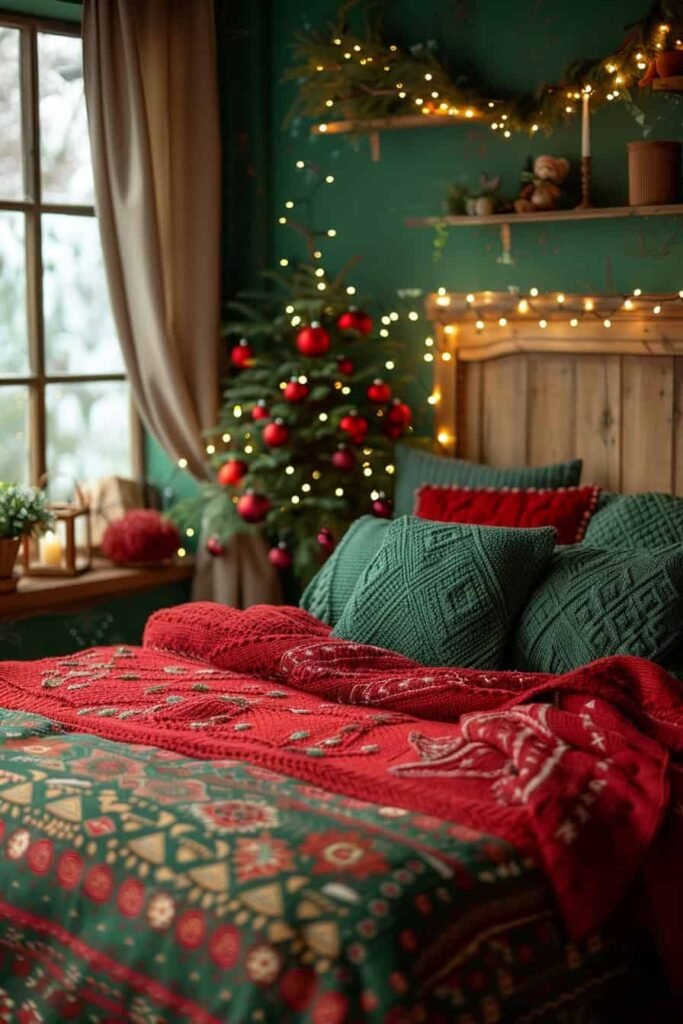 Decoração do quarto de Natal