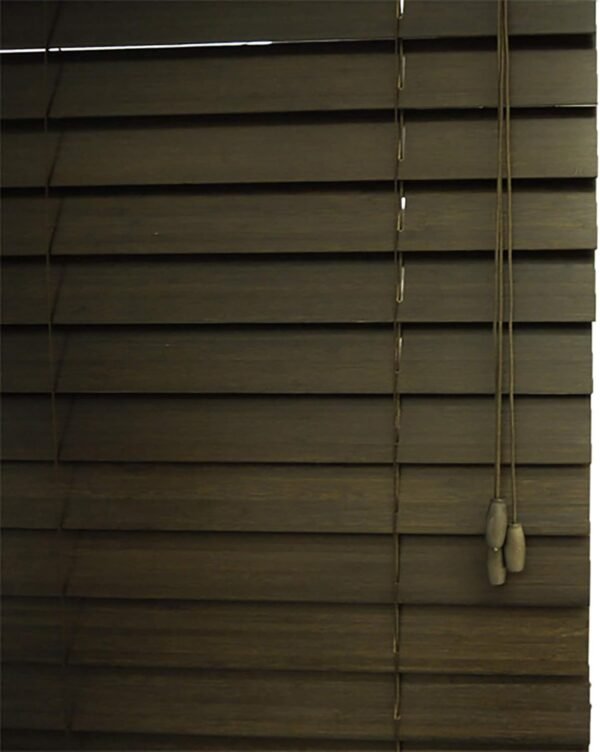 Persiana Horizontal Bambu 50mm Tabaco 140 (L) X 140 (A) cm... - Imagem 3