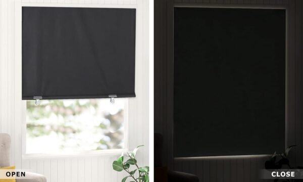 LazBlinds Persianas de rolo 100% blackout, sem ferramentas,... - Imagem 7