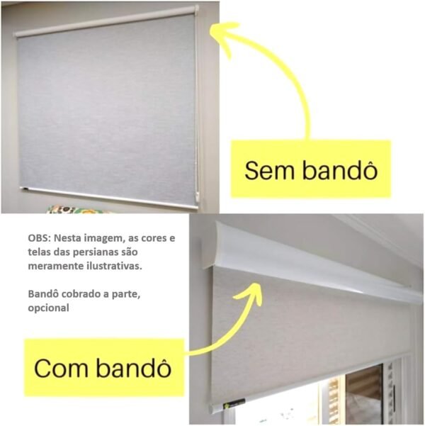 Central das persianas, as persianas Rolo Blackout Cinza. - Imagem 9