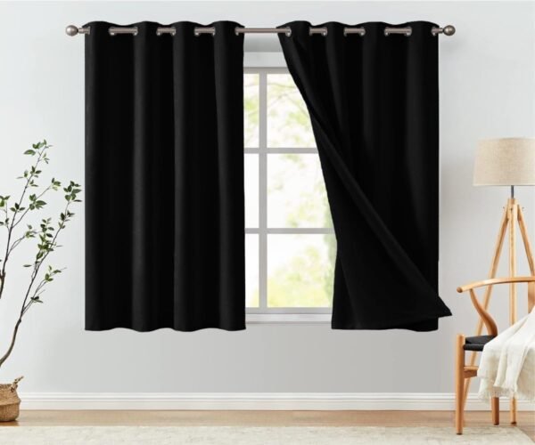 Cortina blackout tecido 2,60m x 1,80m corta luz para porta e...