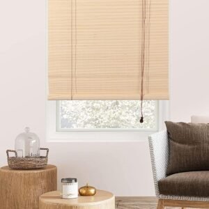 Foundgo Cortinas de bambu 61 cm L x 162 cm A, cortinas.
