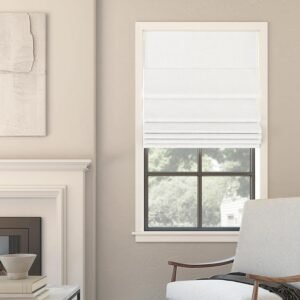 Sun Zero Somerton Persiana romana texturizada 100% blackout...

