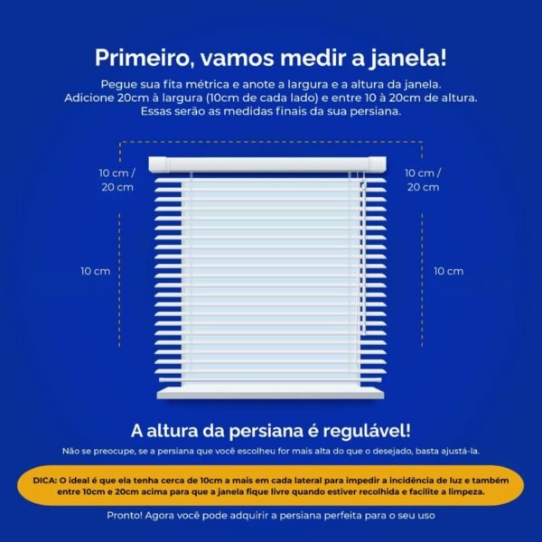 Top Flex, PVC horizontal persa 25mm Branca 60 (L) x 80 ... - Imagem 6