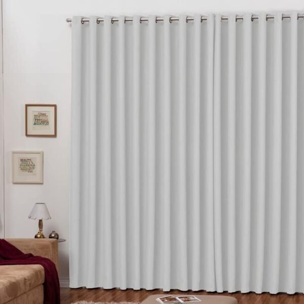 Cortina para Sala Blackout em Tecido 3,0X2,8m Gelo Premium - Imagem 2