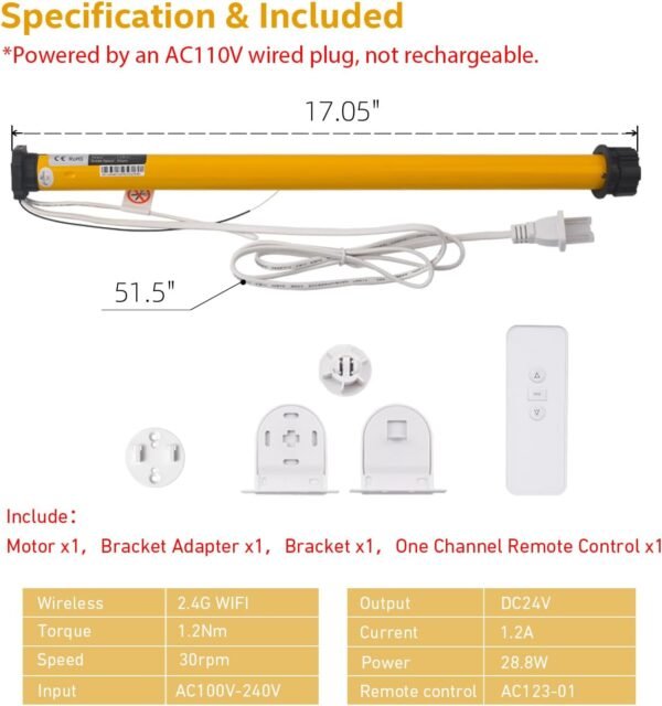 Motor de persianas Smart Life/WiFi para persianas de enrolar... - Imagem 3