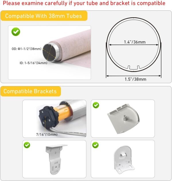 Motor de persianas Smart Life/WiFi para persianas de enrolar... - Imagem 4