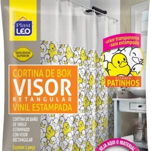 Cortina para Box PATINHOS Visor Cristal (1,35x2,00m) | Plast...
