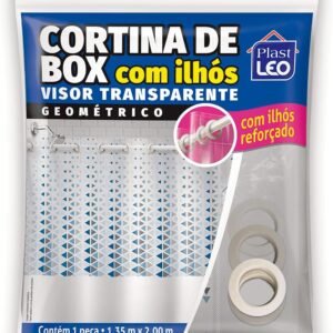 Cortina para Box com Ilhós - Visor Geométrico (1,35x2,00m) |...
