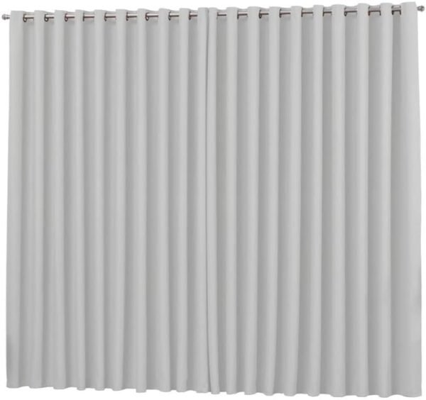 Cortina para Sala Blackout em Tecido 3,0X2,8m Gelo Premium