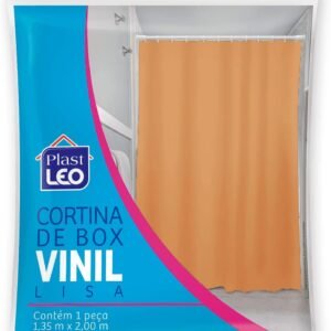 Cortina para caixa bege (1.35x2,00m) | Plast Leo (Ref.: 603-G)
