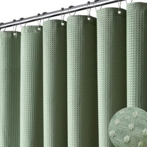Dynamene Cortina de chuveiro de tecido Stall – 152,4 x 213,4...
