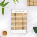 LazBlinds Persianas romanas de bambu sem fio, persianas de...