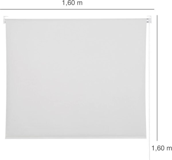 Persiana Blackout Rolo Branca | 1,60m Largura x 1,60m Altura... - Imagem 2