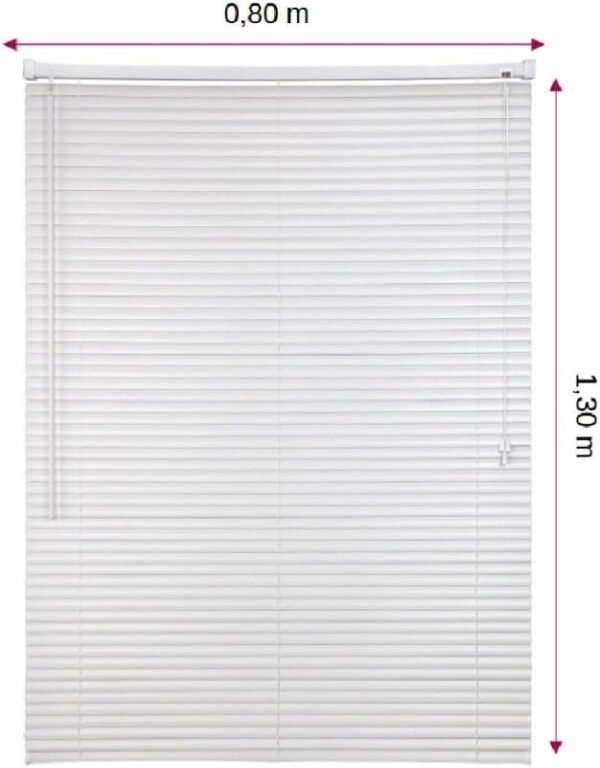 Persiana cortina Horizontal pvc 080 x 130cm sala quarto... - Imagem 2