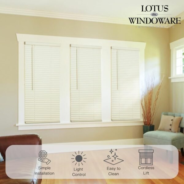 Lotus & Windoware Persianas controle de mini varinha de... - Imagem 3